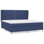 Box spring bed with blue fabric mattress 200x200 cm by , Beds and slatted bases - Ref: Foro24-3128475, Price: 677,03 €, Disco...