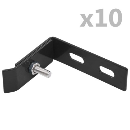 Corner connector for wall 10 sets anthracite gray by vidaXL, Accessories for gates and fences - Ref: Foro24-144501, Price: 27...