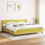 Cama box spring con colchón tela verde 200x200 cm de , Camas y somieres - Ref: Foro24-3129664, Precio: 536,95 €, Descuento: %