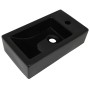 Lavabo con agujero grifo rectangular cerámica 46x25,5x12 negro de vidaXL, Lavabos - Ref: Foro24-142738, Precio: 63,38 €, Desc...