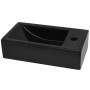 Rectangular ceramic sink with faucet hole 46x25.5x12 black by vidaXL, Sinks - Ref: Foro24-142738, Price: 62,82 €, Discount: %