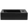 Rectangular ceramic sink with faucet hole 46x25.5x12 black by vidaXL, Sinks - Ref: Foro24-142738, Price: 62,82 €, Discount: %