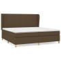 Box spring bed with dark brown fabric mattress 200x200 cm by , Beds and slatted bases - Ref: Foro24-3128712, Price: 679,48 €,...