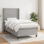 Cama box spring con colchón tela gris claro 80x200 cm de , Camas y somieres - Ref: Foro24-3131305, Precio: 316,08 €, Descuent...