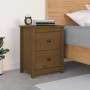 Bedside table solid honey brown pine wood 50x35x61.5 cm by vidaXL, Nightstands - Ref: Foro24-813685, Price: 44,90 €, Discount: %