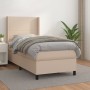 Box spring bed with cappuccino synthetic leather mattress 80x200 cm by , Beds and slatted bases - Ref: Foro24-3132350, Price:...