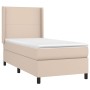 Cama box spring con colchón cuero sintético capuchino 80x200 cm de , Camas y somieres - Ref: Foro24-3132350, Precio: 355,89 €...