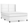 Cama box spring con colchón cuero sintético blanco 140x200cm de , Camas y somieres - Ref: Foro24-3132442, Precio: 516,86 €, D...