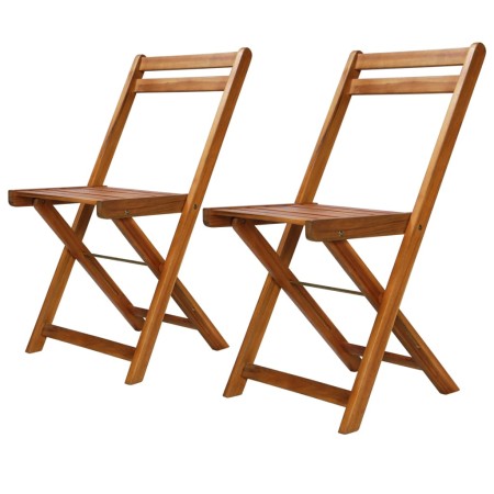 Bistro chairs 2 units solid acacia wood by vidaXL, Garden chairs - Ref: Foro24-44012, Price: 79,38 €, Discount: %