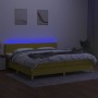 Boxspringbett mit Matratze und LED-grünem Stoff 200x200 cm von , Betten und Lattenroste - Ref: Foro24-3133908, Preis: 561,77 ...