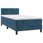 Cama box spring colchón y LED terciopelo azul oscuro 80x200 cm de , Camas y somieres - Ref: Foro24-3134373, Precio: 284,39 €,...