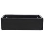 Lavabo de cerámica rectangular negro 41x30x12 cm de vidaXL, Lavabos - Ref: Foro24-142734, Precio: 59,00 €, Descuento: %