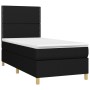 Cama box spring colchón y luces LED tela negro 100x200 cm de , Camas y somieres - Ref: Foro24-3135335, Precio: 365,25 €, Desc...