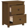 Bedside table solid honey brown pine wood 50x35x61.5 cm by vidaXL, Nightstands - Ref: Foro24-813685, Price: 44,90 €, Discount: %