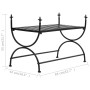 Vintage style metal bench 83x42x55 cm black by vidaXL, Dining and kitchen benches - Ref: Foro24-245940, Price: 57,98 €, Disco...