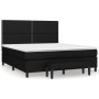 Cama box spring con colchón tela negro 180x200 cm de , Camas y somieres - Ref: Foro24-3136535, Precio: 678,99 €, Descuento: %