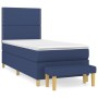 Boxspringbett mit blauer Stoffmatratze 90x190 cm von , Betten und Lattenroste - Ref: Foro24-3137043, Preis: 385,13 €, Rabatt: %