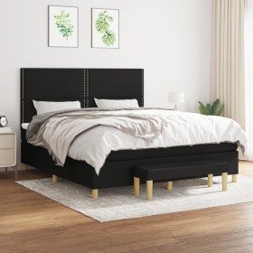 Box spring bed with black fabric mattress 180x200 cm by , Beds and slatted bases - Ref: Foro24-3137095, Price: 636,12 €, Disc...