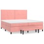 Cama box spring con colchón terciopelo rosa 200x200 cm de , Camas y somieres - Ref: Foro24-3137808, Precio: 666,75 €, Descuen...