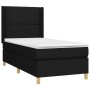 Boxspringbettmatratze und LED-Leuchten aus schwarzem Stoff 90x190 cm von , Betten und Lattenroste - Ref: Foro24-3138759, Prei...