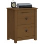 Bedside table solid honey brown pine wood 50x35x61.5 cm by vidaXL, Nightstands - Ref: Foro24-813685, Price: 44,90 €, Discount: %