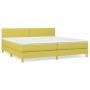 Cama box spring con colchón tela verde 200x200 cm de , Camas y somieres - Ref: Foro24-3140568, Precio: 528,08 €, Descuento: %