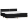 Cama box spring con colchón tela negro 200x200 cm de , Camas y somieres - Ref: Foro24-3140563, Precio: 614,00 €, Descuento: %