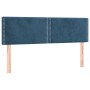 Box spring bed with dark blue velvet mattress 140x200 cm by , Beds and slatted bases - Ref: Foro24-3141249, Price: 428,68 €, ...