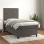 Cama box spring con colchón terciopelo gris oscuro 80x200 cm de , Camas y somieres - Ref: Foro24-3142930, Precio: 297,79 €, D...