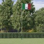 Aluminum flag and pole of Italy 6.23 m by , Flags and windsocks - Ref: Foro24-3147097, Price: 71,06 €, Discount: %