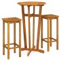 Garden table and high stools 3 pcs solid acacia wood by , Garden sets - Ref: Foro24-3154384, Price: 164,00 €, Discount: %