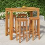 High garden table and stools 5 pcs solid acacia wood by , Garden sets - Ref: Foro24-3154392, Price: 310,63 €, Discount: %