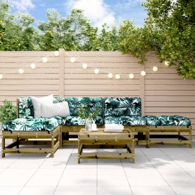 Garden furniture set 6 pieces impregnated pine wood by , Garden sets - Ref: Foro24-3186318, Price: 314,39 €, Discount: %