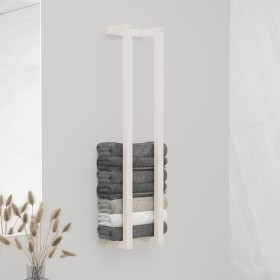 Solid white pine wood towel rack 23x18x110 cm by , Towel racks - Ref: Foro24-822403, Price: 27,77 €, Discount: %