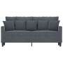 Dark gray velvet 2-seater sofa 140 cm by , Sofas - Ref: Foro24-359304, Price: 245,99 €, Discount: %