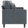 Dark gray velvet 2-seater sofa 140 cm by , Sofas - Ref: Foro24-359304, Price: 245,99 €, Discount: %