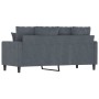 Dark gray velvet 2-seater sofa 140 cm by , Sofas - Ref: Foro24-359304, Price: 245,99 €, Discount: %