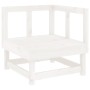 Garden corner sofas 2 pcs solid white pine wood by , Modular outdoor sofas - Ref: Foro24-825395, Price: 123,82 €, Discount: %