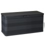 Black garden storage box 117x45x56 cm by vidaXL, Outdoor storage boxes - Ref: Foro24-43708, Price: 76,54 €, Discount: %