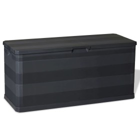 Black garden storage box 117x45x56 cm by vidaXL, Outdoor storage boxes - Ref: Foro24-43708, Price: 80,07 €, Discount: %