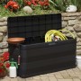 Black garden storage box 117x45x56 cm by vidaXL, Outdoor storage boxes - Ref: Foro24-43708, Price: 76,54 €, Discount: %