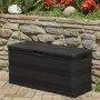 Black garden storage box 117x45x56 cm by vidaXL, Outdoor storage boxes - Ref: Foro24-43708, Price: 76,54 €, Discount: %