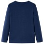 Children's long-sleeved navy blue melange t-shirt 92 by , Kids T-shirts - Ref: Foro24-12629, Price: 10,99 €, Discount: %