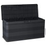 Black garden storage box 117x45x56 cm by vidaXL, Outdoor storage boxes - Ref: Foro24-43708, Price: 76,54 €, Discount: %