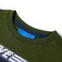 Dark khaki long-sleeved children's t-shirt 116 by , Kids T-shirts - Ref: Foro24-12636, Price: 8,51 €, Discount: %