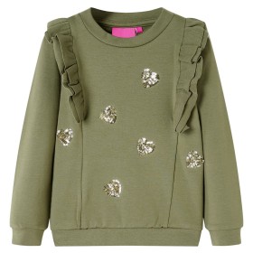 Sudadera infantil caqui 128 de , Camisetas para niños - Ref: Foro24-13737, Precio: 13,99 €, Descuento: %