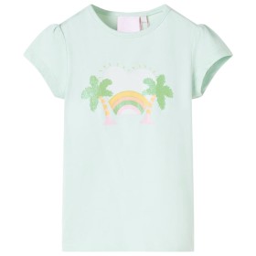 Camiseta infantil verde menta claro 92 de , Camisetas para niños - Ref: Foro24-10424, Precio: 9,99 €, Descuento: %