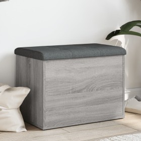 Sonoma gray engineered wood storage bench 62x42x45 cm by , Benches for halls and storage - Ref: Foro24-835045, Price: 67,37 €...