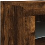 Sideboard with LED lights smoked oak 162x37x67 cm by , Sideboards - Ref: Foro24-3208999, Price: 194,99 €, Discount: %