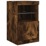 Sideboard with LED lights smoked oak 162x37x67 cm by , Sideboards - Ref: Foro24-3208999, Price: 194,99 €, Discount: %